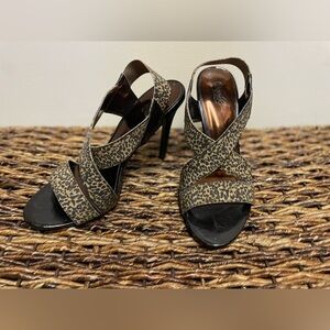 Carlos Santana Cheetah Print Sandals
